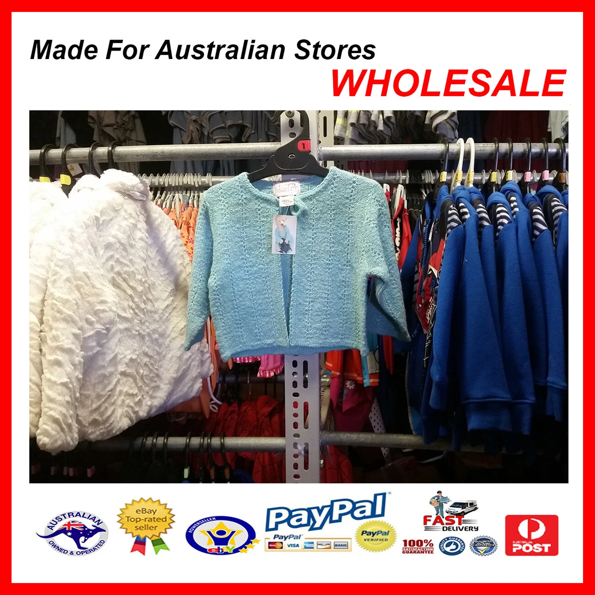 AUS WHOLESALE BABY KIDS CLOTHING Toddler Girl Knit Cardigan MYER
