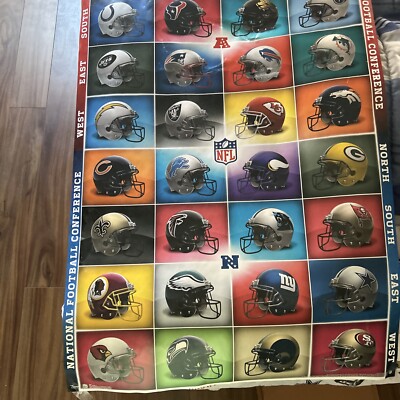 32 NFL Teams Poster Helmets