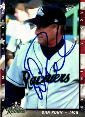 Dan Rohn Signed 2004 MultiAd Tacoma Rainiers #28 Seattle Mariners