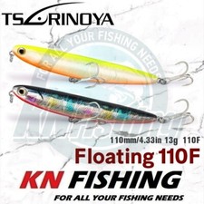 TSURINOYA DW27 TOPWATER WTD Pencil Lure 110mm 13gr