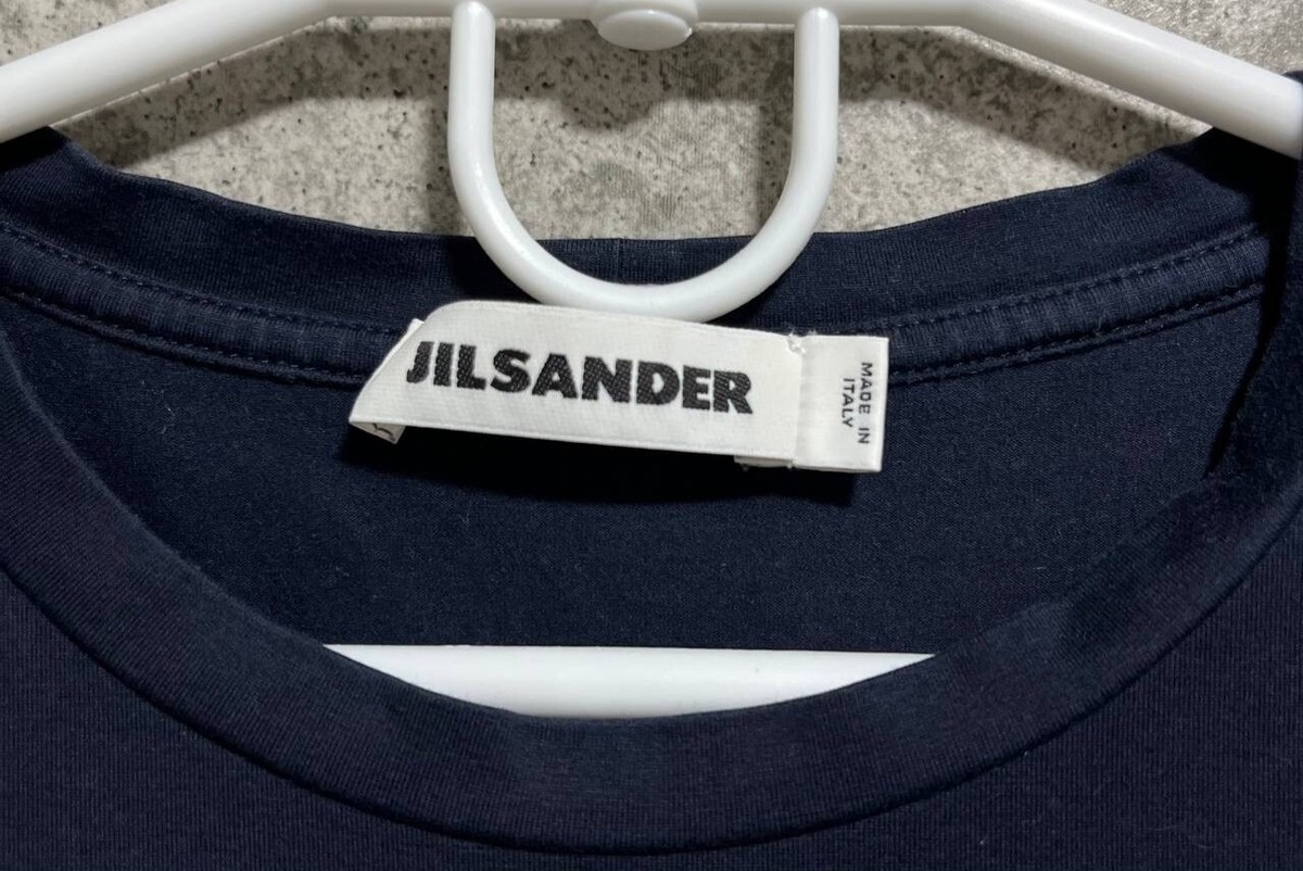 JILSANDER Tシャツ NAVY Jil Sander // Navy Oversized Mock Neck T-Shirt – VSP Consignment
