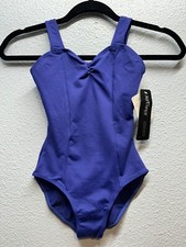 So Danca Tank Dance Leotard Pinch Front Princess Seams Size 3P Royal Blue