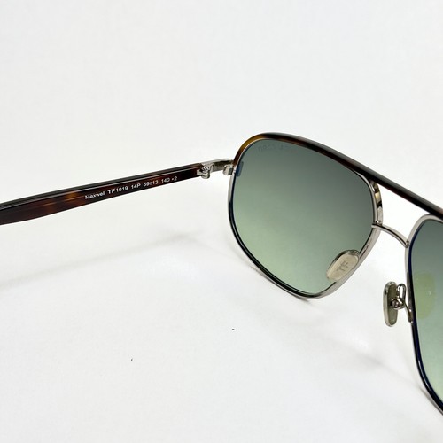 TOM FORD MAXWELL TF1019 14P Brown Green Square Aviator Sunglass Authentic 1019 - Picture 2 of 12