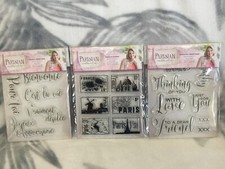 Crafters Companion FRENCH STAMPS Parisian Signature Collection by Sara New