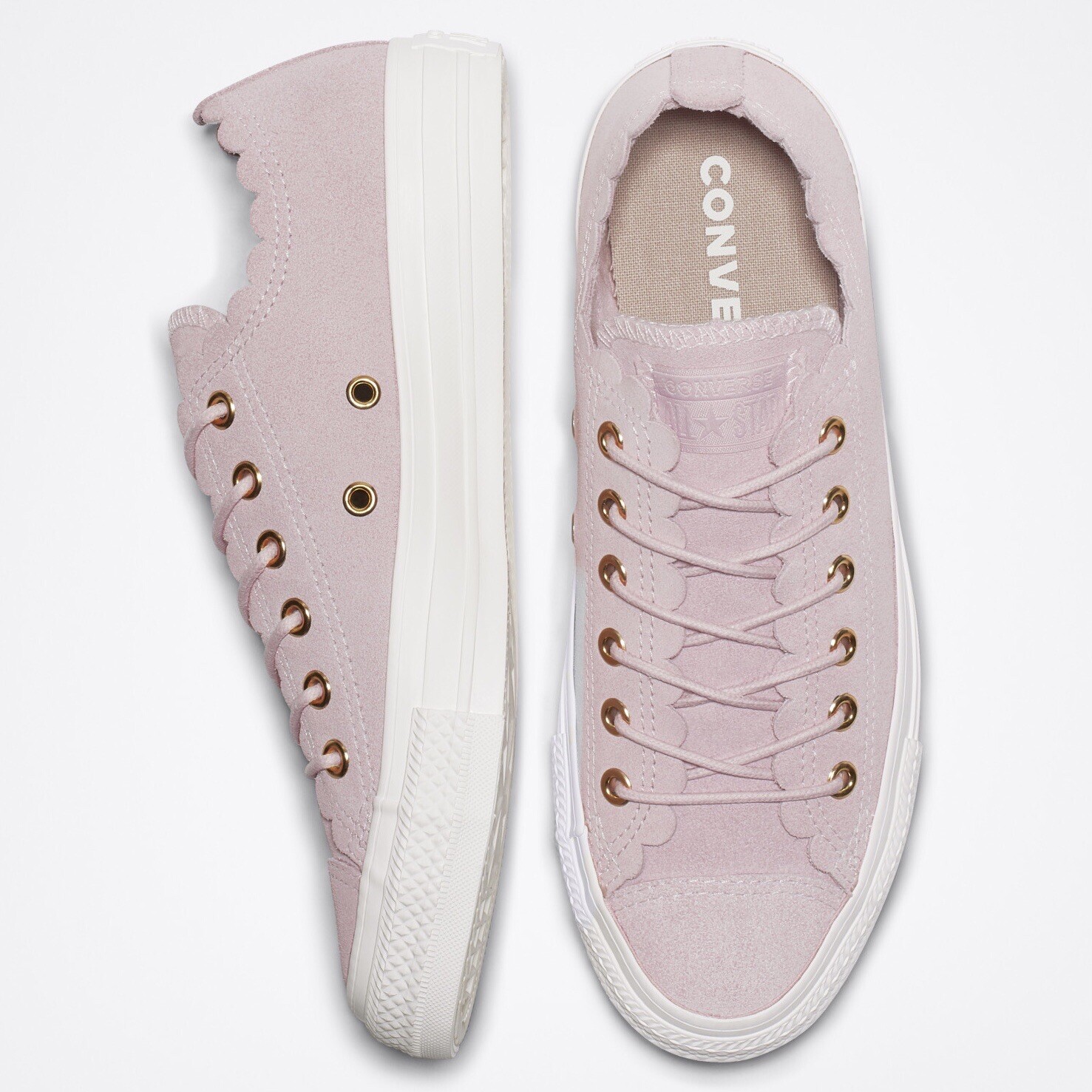 white frill converse