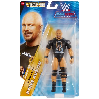 Stone Cold Steve Austin WWE Mattel Basic Series 152 Wrestling Action Figure