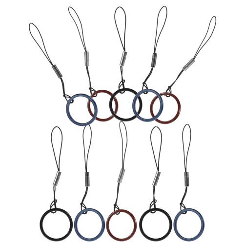 10 Pcs Cell Phone Holder Case Ring Buckle Finger Lanyard Strap Detachable