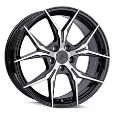 19 Zoll Alufelgen Keskin KT19N 5x112 Schwarz Poliert für VW Golf 5 V 1K inkl R
