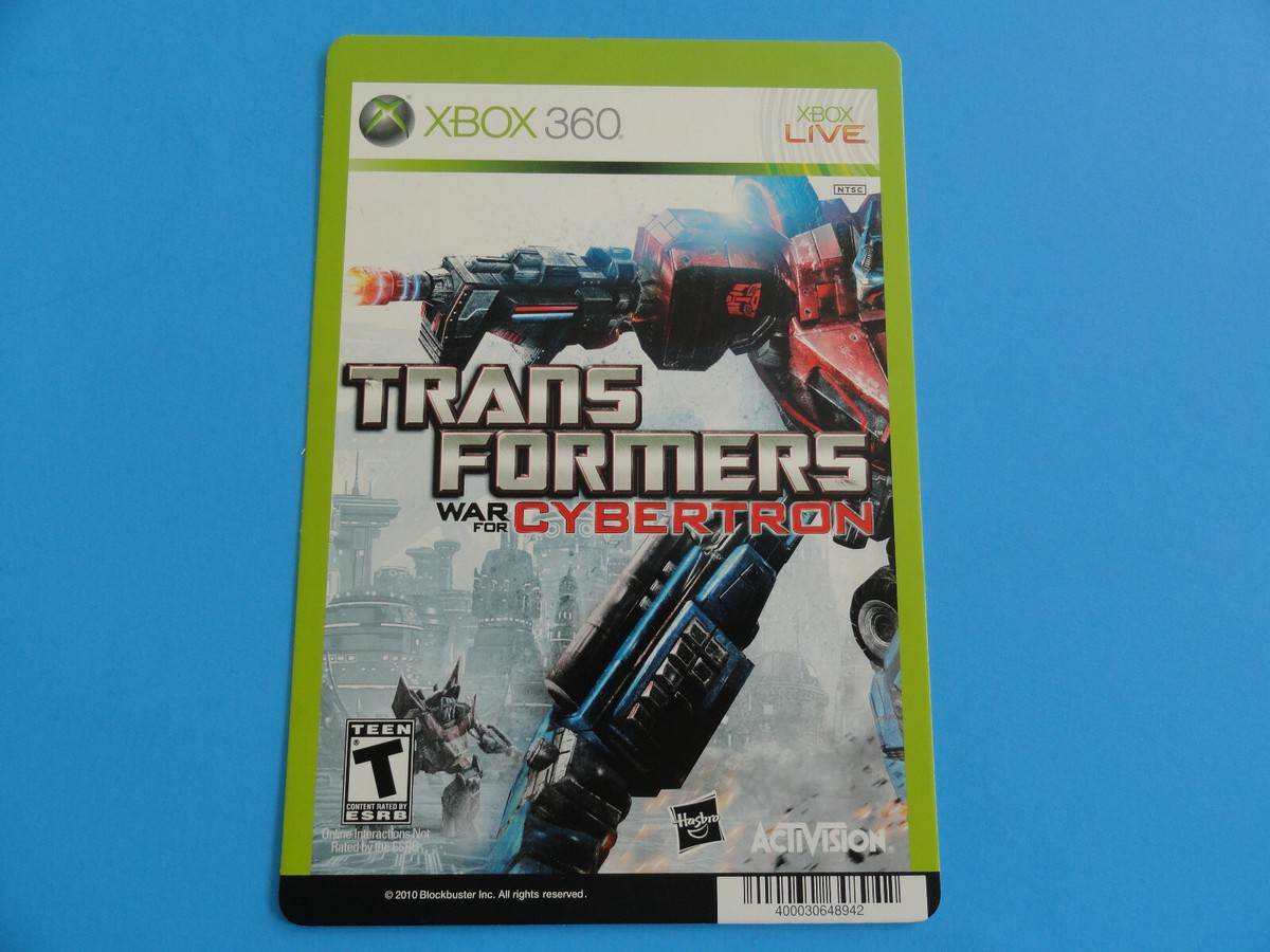 Video Game War For Cybertron Backwards Compatible War For