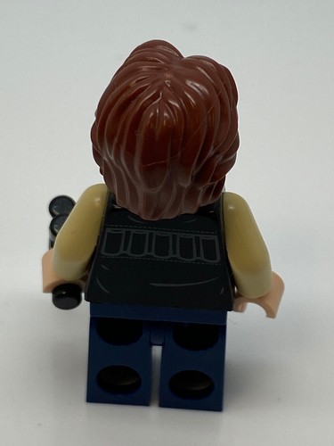 Lego Star Wars Han Solo, Dark Blue Legs, Vest Wavy Hair Minifigure 75159 - Picture 2 of 2