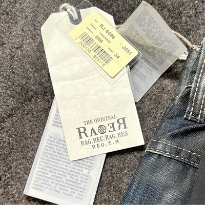 RA-RE Jeans    New Dean  Rag Recycle Rag Restyle   Y2K & NEW with Tags  