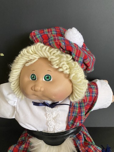 CABBAGE PATCH GIRL 1978-1982 Coleco Xavier Roberts Scottish Outfit Vintage - Picture 2 of 12