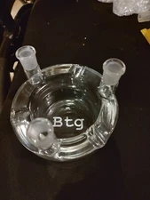 Btg 2 In Ashtray With 3 14 Mm Rig Holders