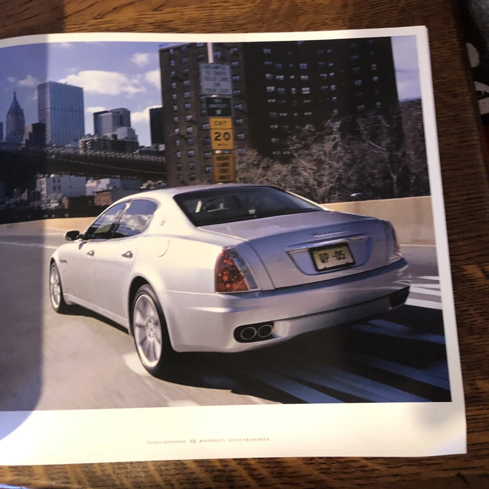 vintage 2004 Maserati Quattroporte showroom brochure - Image 4 of 4