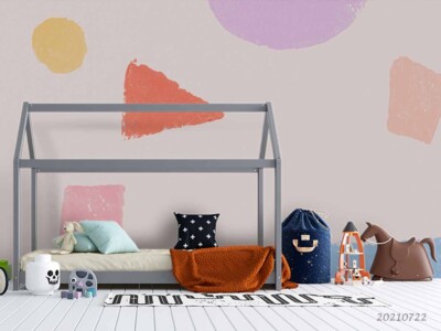 3D Colorful Geometric Pattern Wall Murals Wallpaper Murals Wall Sticker