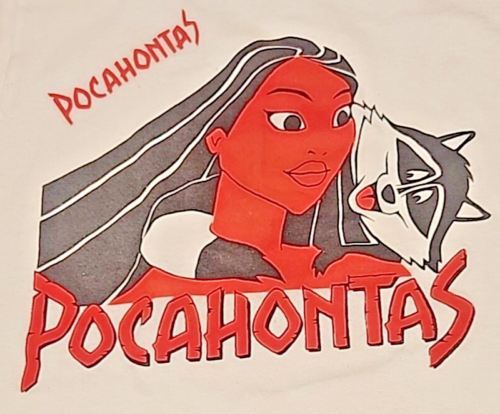Vintage Disney Pocahontas Kids Tee Shirt Screen Creations Size S - Picture 2 of 6
