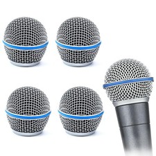 4 Pack Microphone Head Replacement Standard Grille with Foam for BETA58A Mic
