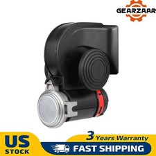 Super Loud Dual Trumpet Train Air Horn 12v System For For Cartruckboat Speaker