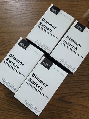 MOES Dimmer Light Switch 4 Pack, 3 Way & Single Pole Dimmable Switch New