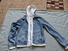 Women Denim Jacket Navy 38 #O930