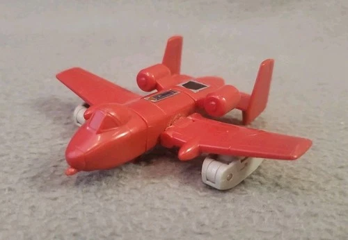 1984 Transformers G1 Vintage Powerglide TAKARA JAPAN Minibot Red Glider Plane