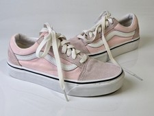 Vans Old Skool Pink Canvas Women's Suede Sneakers US Size 5