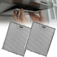 2X Cooker Hood Metal Mesh for Kitchen Extractor Fan Grease Filter