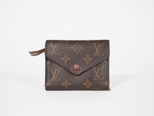 Louis Vuitton Victorine Monogram Wallet Brown Canvas France 2017