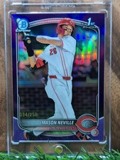 MASON NEVILLE 2025 Bowman Draft Chrome 1ST TRUE PURPLE /250 CINCINNATI REDS