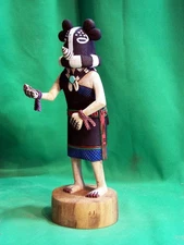 Hopi Kachina Doll - The Kokopel'mana Kachina by Earl Arthur - Irresistible!
