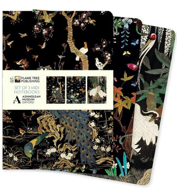Ashmolean Museum Set of 3 MIDI Notebooks | Flame Tree Publishing | Buch | 192 S.