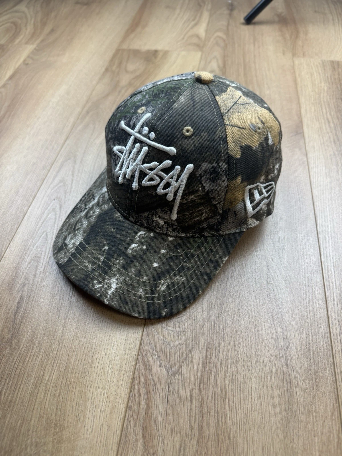 Reworked Stussy x New Era Real Tree Camo Camouflage Cap One Size Adjustable!