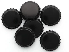 Beer Bottle Crown Caps - Oxygen Absorbing (Black)