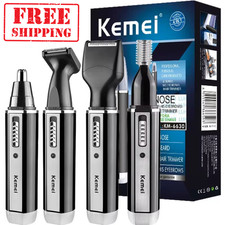 4in1 Rechargeable Nose Ear Beard Eyebrow Hair Trimmer Men Grooming Kit Home Gift