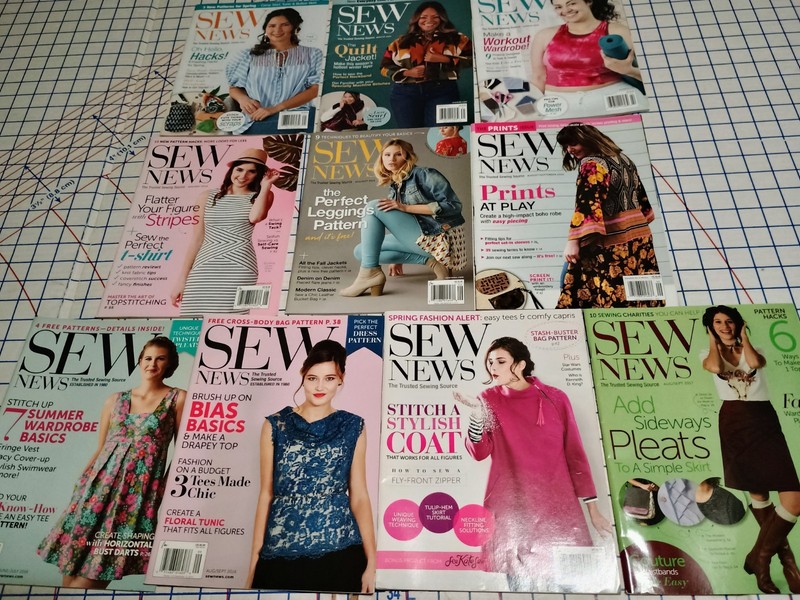 Sew News Magazine Lot of 10 Issues 2016-2023