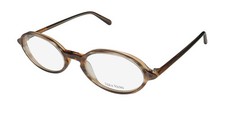 NEW VERA WANG LUXE ETAIN EYEWEAR OVAL WOMENS BR BROWN 49-19-140 FULL-RIM PLASTIC