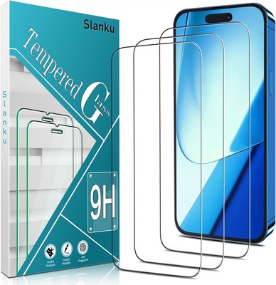 Slanku [3 Pack Screen Protector for iPhone 16 Pro Max-6.9 inches, Transparent 
