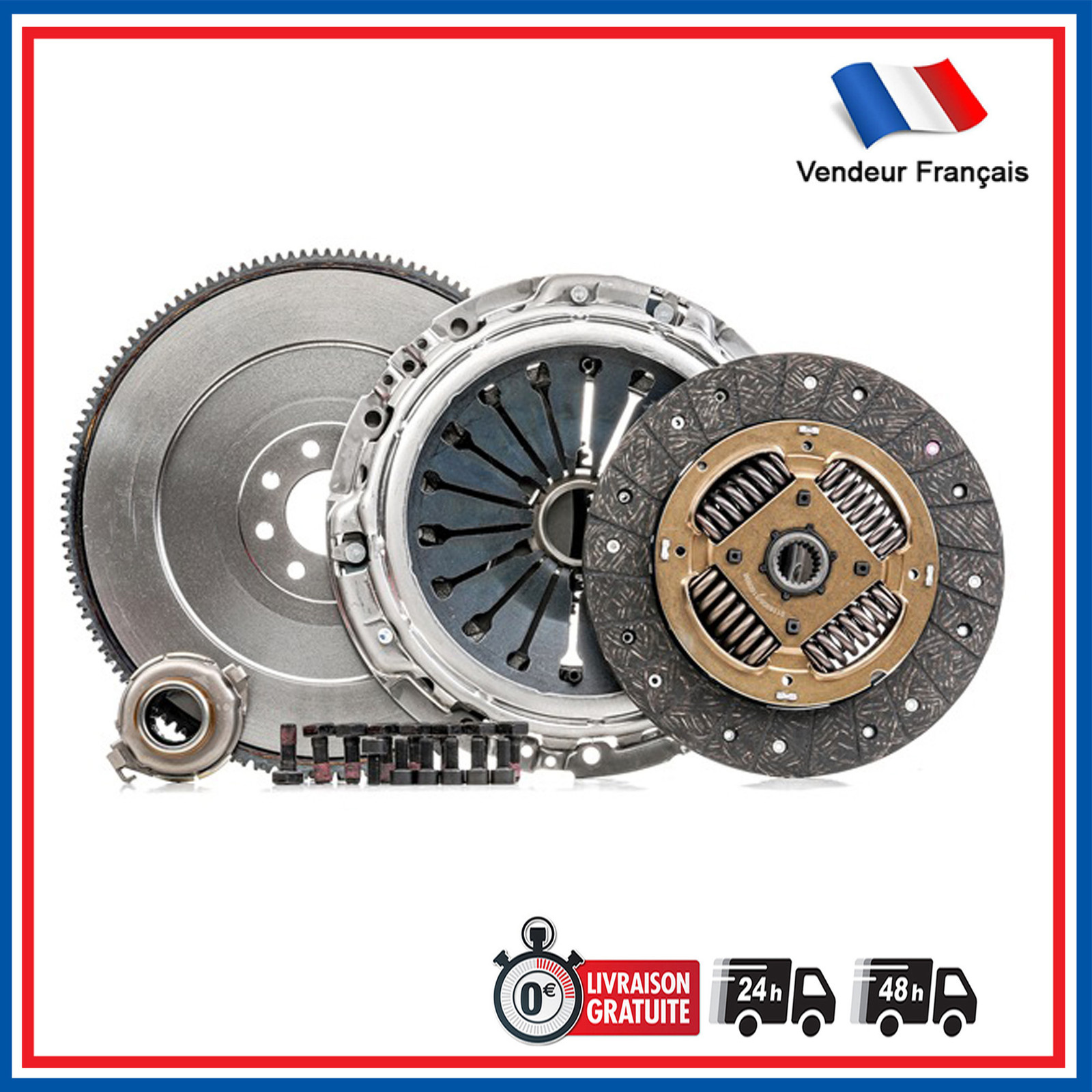 Kit embrayage avec volant moteur pour Citroën C5 et Peugeot 406 2.0 HDI