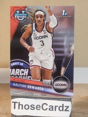 2024 Bowman Chrome University 1st Bowman #19 Aaliyah Edwards