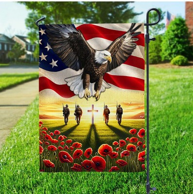 On Memorial Day For Veterans  HOUSE FLAG GARDEN FLAG HALLOWEEN GIFT BEST PRICE