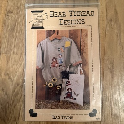 New Bear Thread Designs  Rag Twins  #128 Uncut