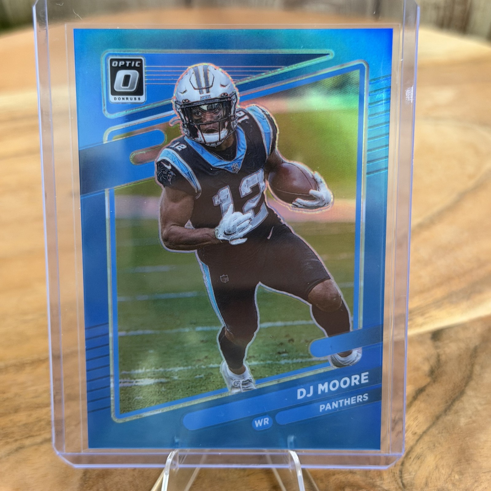 2021 DONRUSS OPTIC PRIZM BLUE FOOTBALL #157 DJ MOORE /299