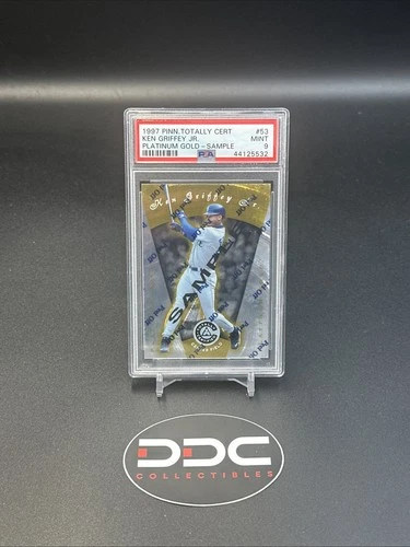 1997 Pinnacle Totally Certified Ken Griffey Jr PSA 9 Platinum Gold Sample Rare