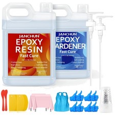 Crystal Clear Epoxy Resin Kit 2 Gallon - Bubble-Free Formula