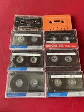 Lot Of Blank Audio Cassette Tapes Maxell UR 90 Sony HF Type I Reusable
