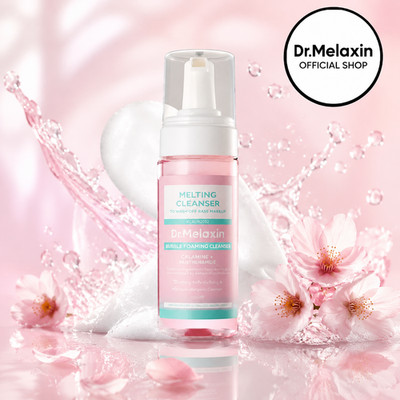 Dr.Melaxin Melting Cleanser Bubble Foaming Makeup Remover, Pink, 150ml