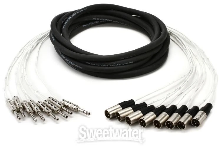 Pro Co MT8BQXM-20 8-channel 1/4" TRS Male to XLR Male Snake - 20 foot - Image 2 of 4
