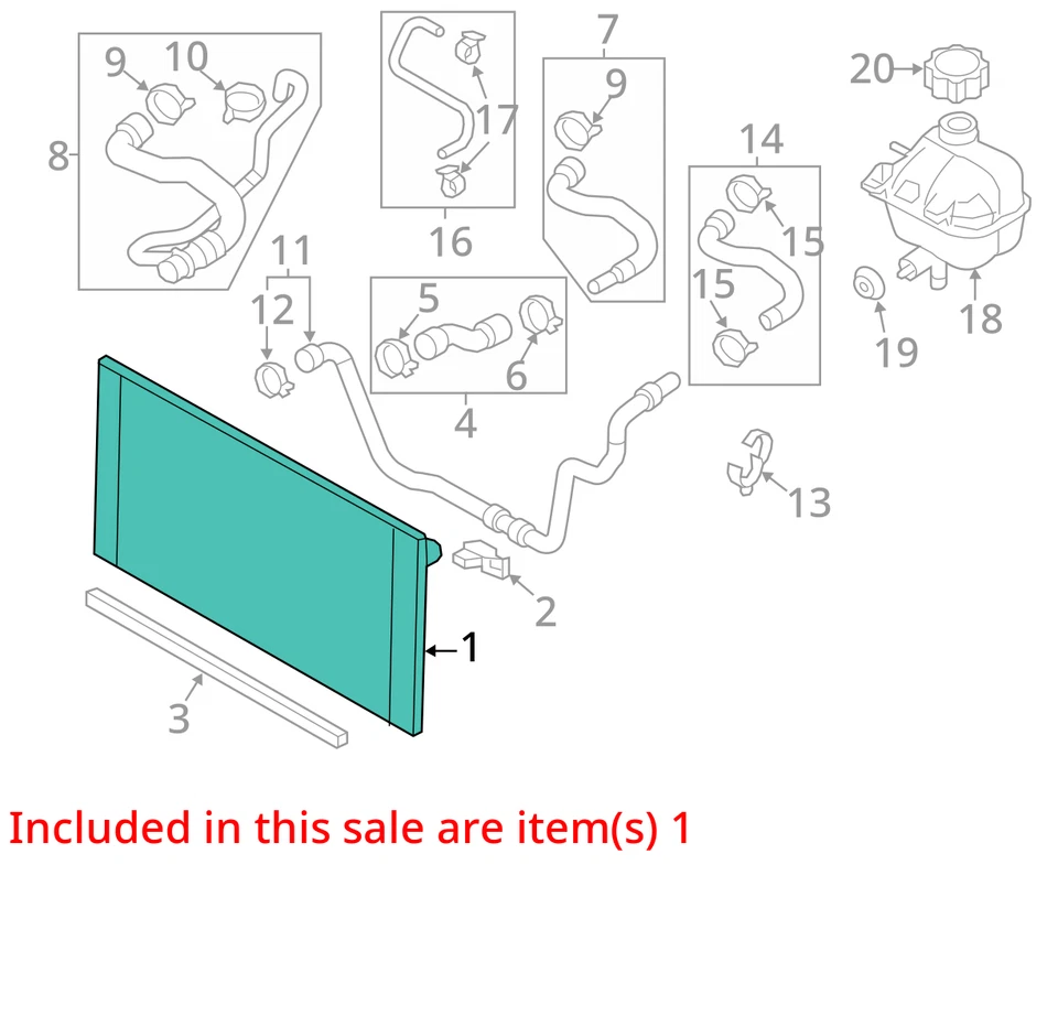 Radiator Convertible S Model Fits 07-15 MINI COOPER 4325498 Foto 2 de 3