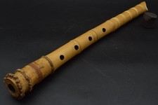 Japanese antique Vintage Shakuhachi Flute Instrument length 49.0cm Bamboo Japan