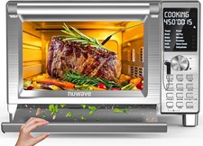 Nuwave Bravo XL Pro Air Fryer Toaster Oven, Improved 100% Super Convection, Quic